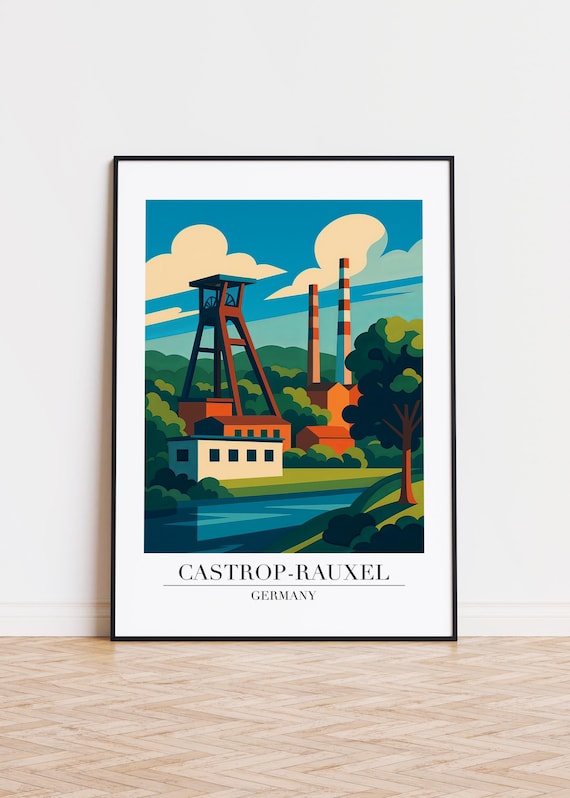 Castroprauxel Germany Poster City Illustration Art Print