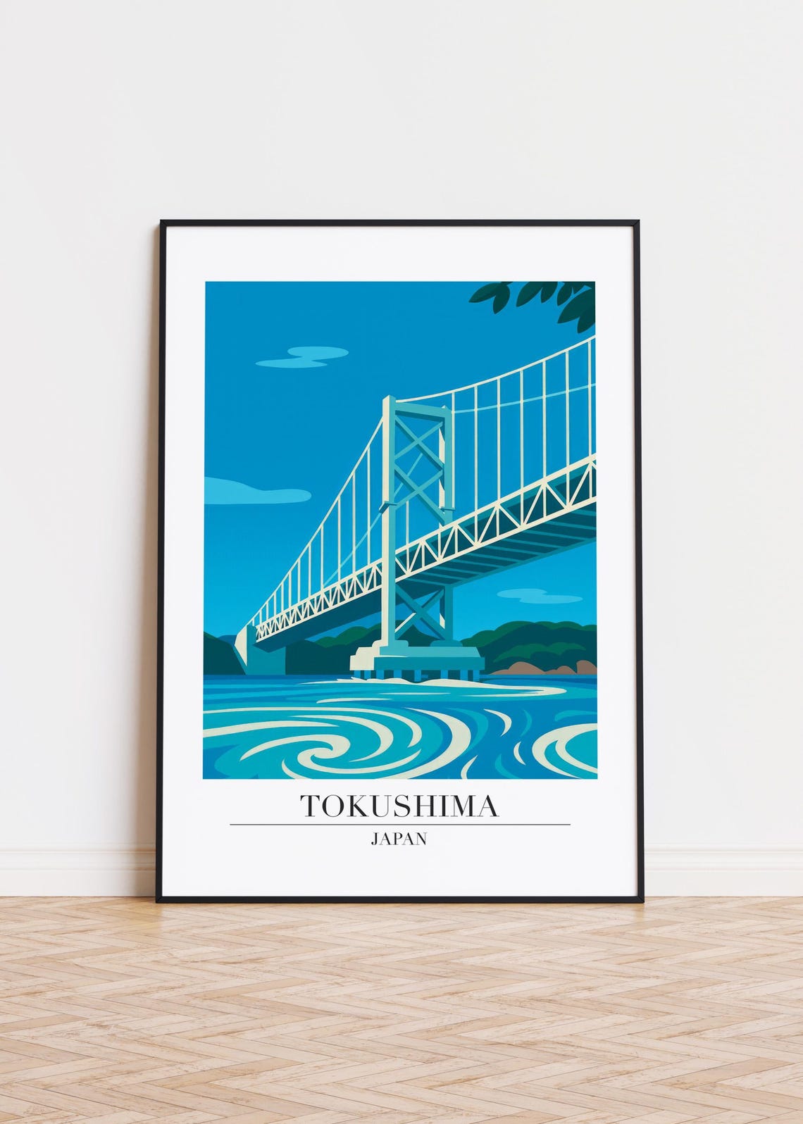 Tokushima City Poster Modern Travel Art Print