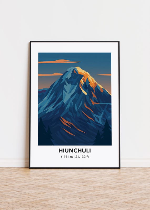 Hiunchuli Mountain Art Print Modern Minimalist Poster