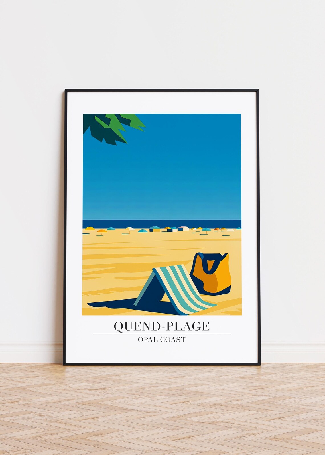 Quendplage Poster Print, France Travel Art
