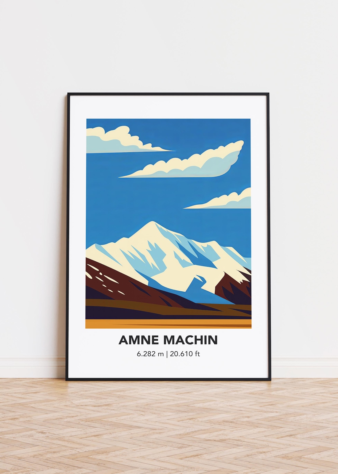 Amne Machin Cityscape Illustration Art Print