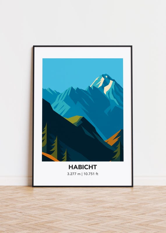 Habicht Mountain Poster Print
