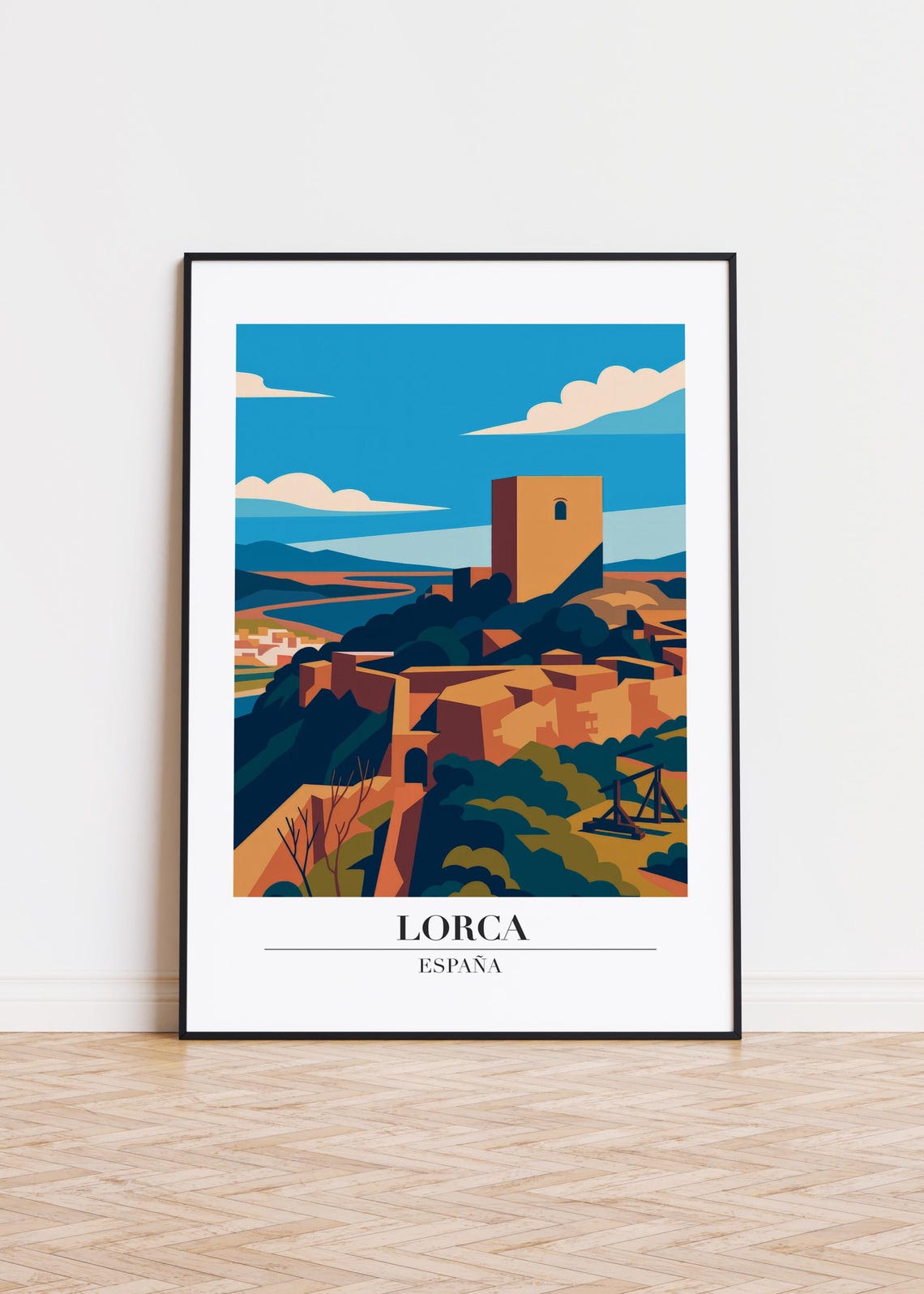 Lorca Spain Poster City Skyline Art Print