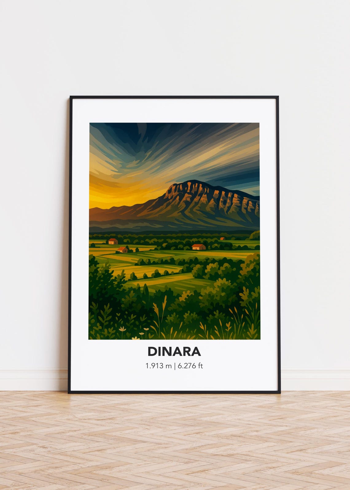 Dinara Mountain Nature Art Print