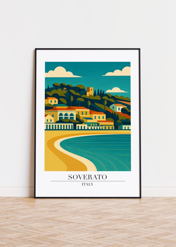 Soverato Italy Modern City Art Print
