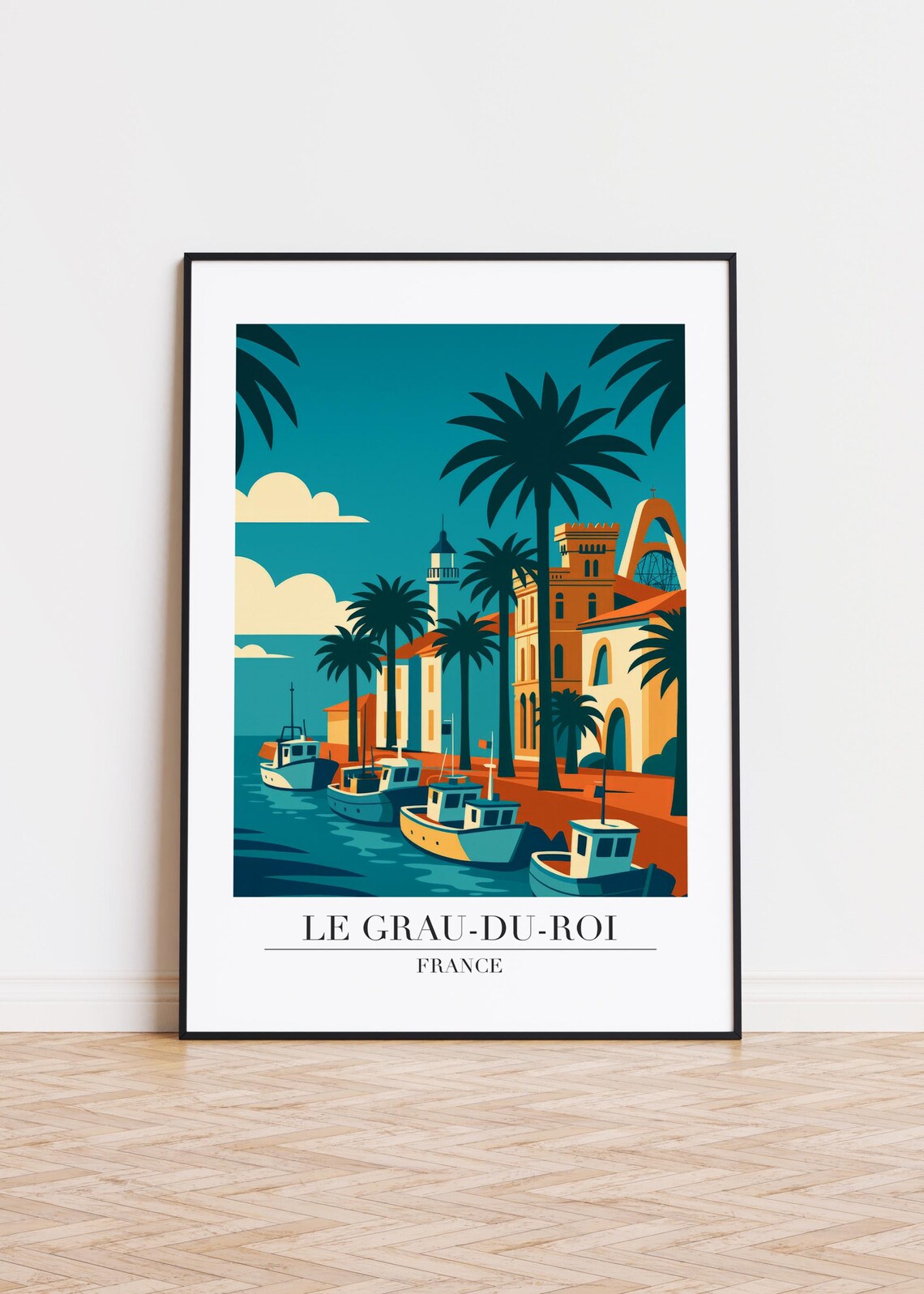 Le Grauduroi France Travel Poster, Art Print