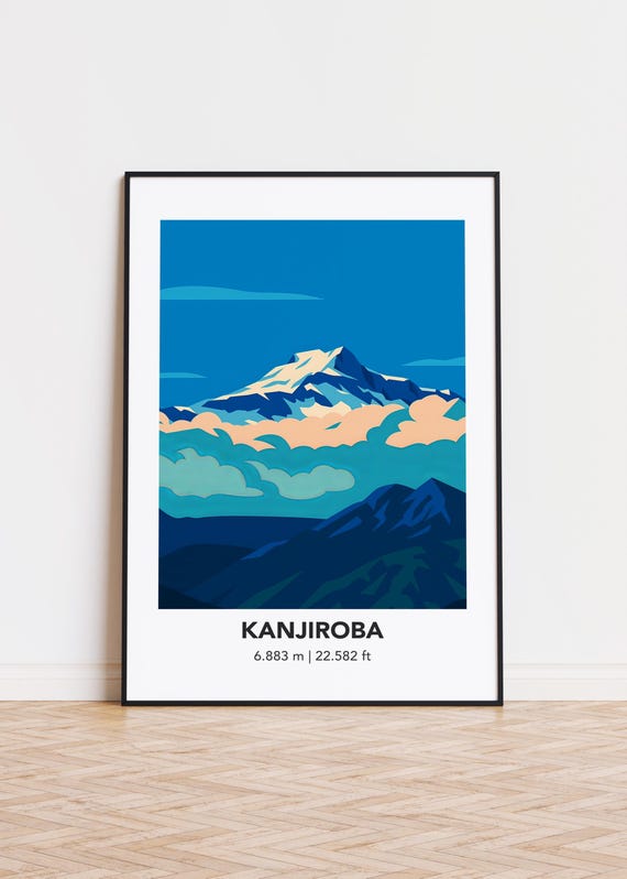 Kanjiroba Cityscape Poster Modern Minimalist Art Print