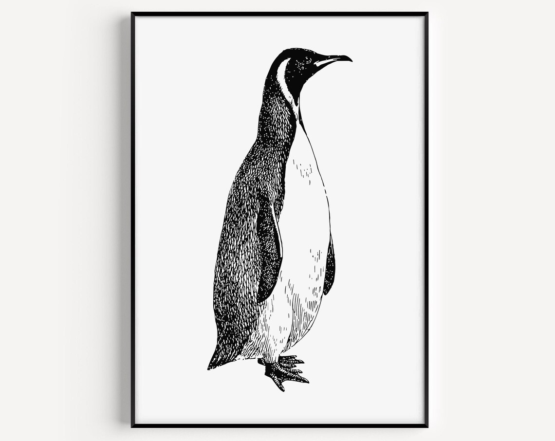 Penguin Scandinavian Minimalist Art Print