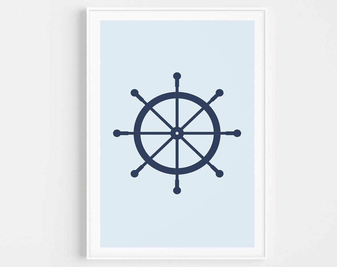 Bathroom Wall Art Prints Nautical Minimalist