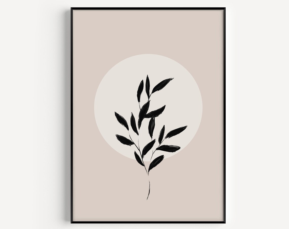Botanical Flower Minimalist Art Print