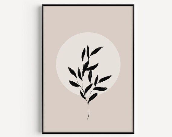 Botanical Flower Minimalist Art Print