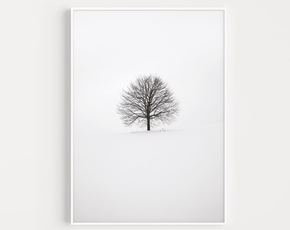 Tree Print, Minimalist Wall Art Print