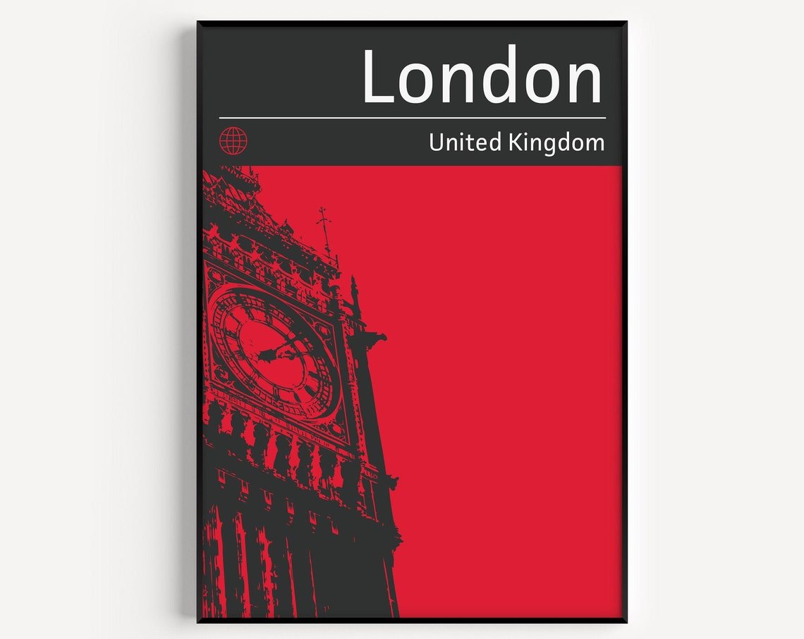 London Travel Poster, Big Ben