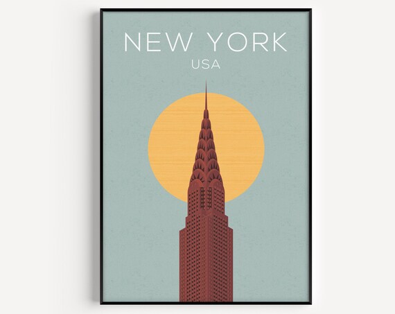 New York Minimalist Travel Poster