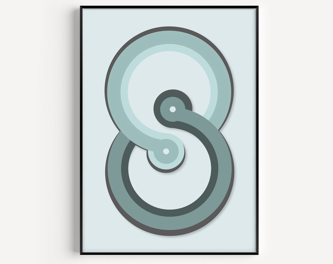 Retro Wall Art Print Minimalist Scandinavian Prints Fine Nordic Scandi
