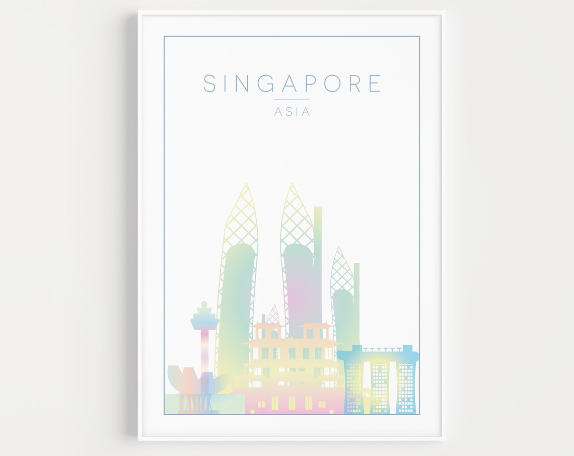 Singapore Minimalist Travel Poster