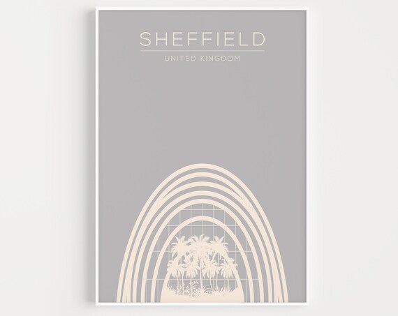 Sheffield Minimalist Travel Poster Art Print