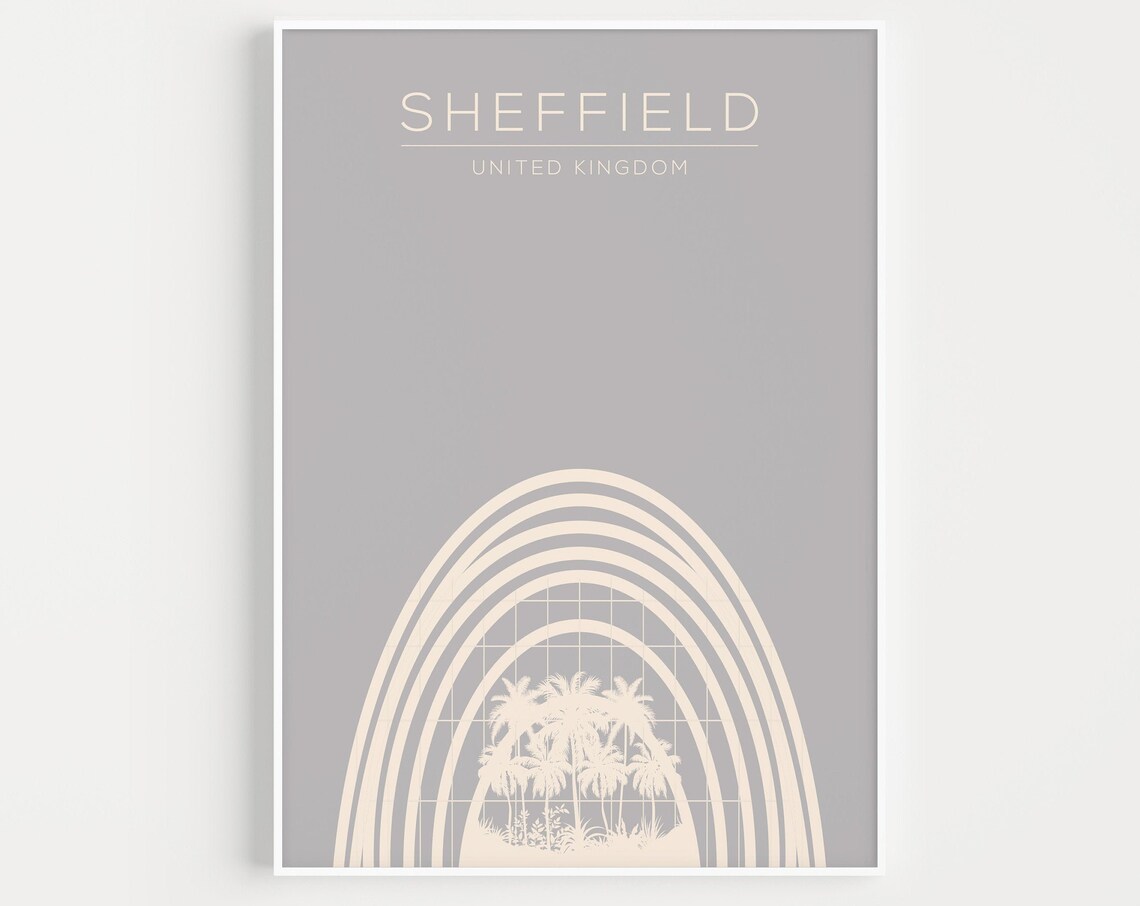 Sheffield Minimalist Travel Poster Art Print