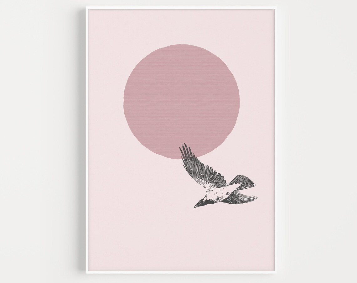 Bird Scandinavian Minimalist Art Print