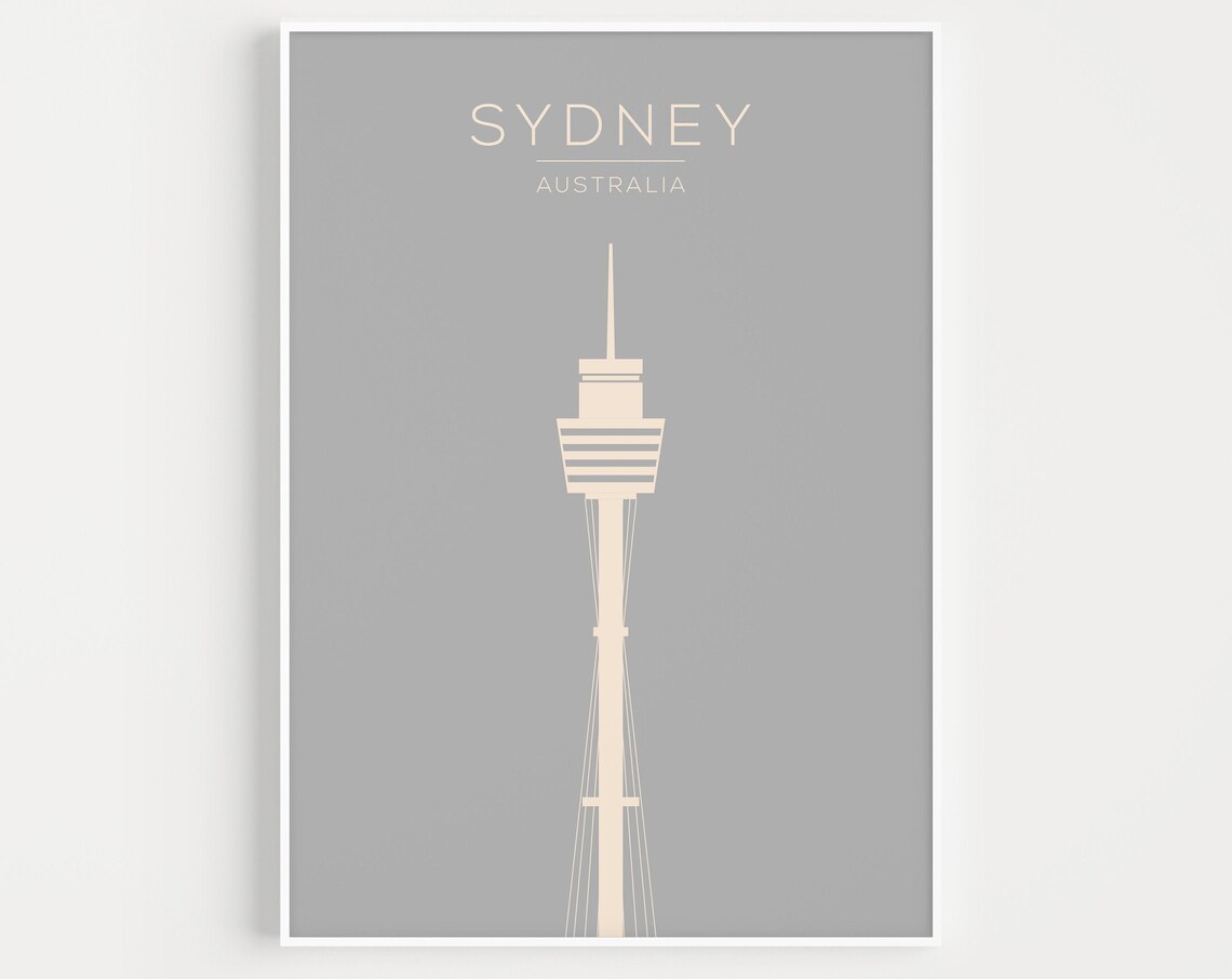 Sydney Minimalist Travel Poster, Australia