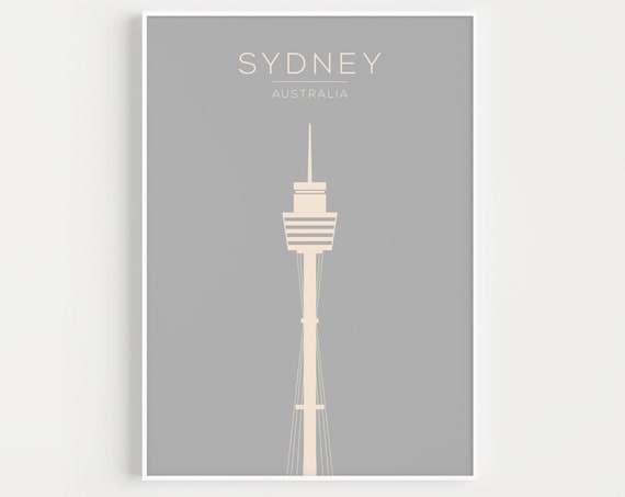Sydney Minimalist Travel Poster, Australia