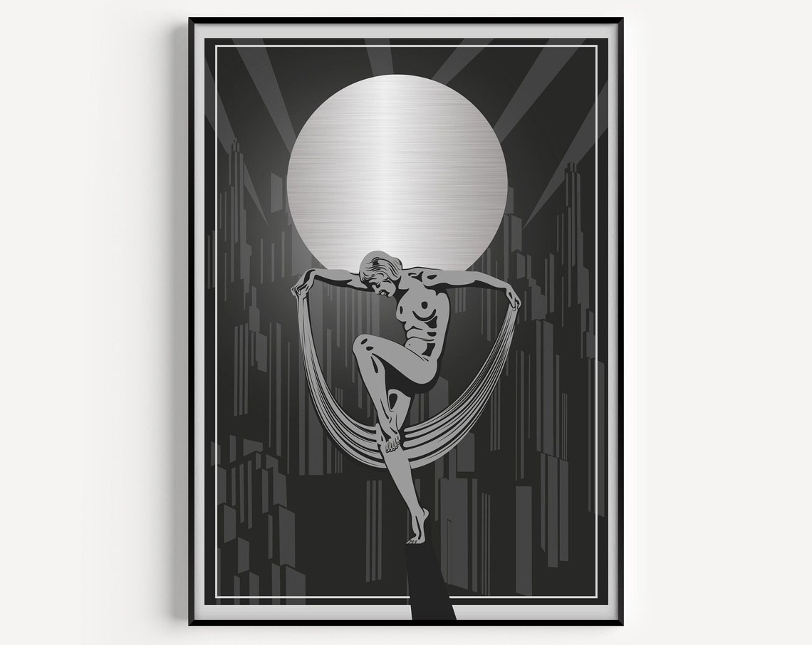 Art Deco Poster, Vintage Retro Design