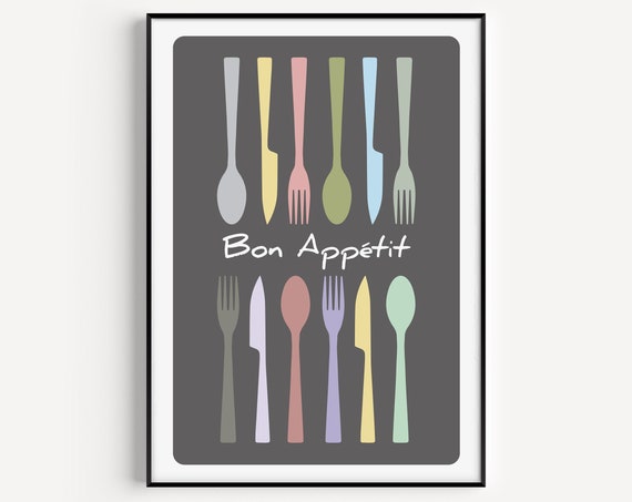 Minimalist Kitchen Art Print, Modern