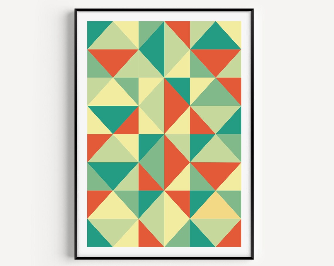 Geometric Print, Minimalist Scandinavian Poster
