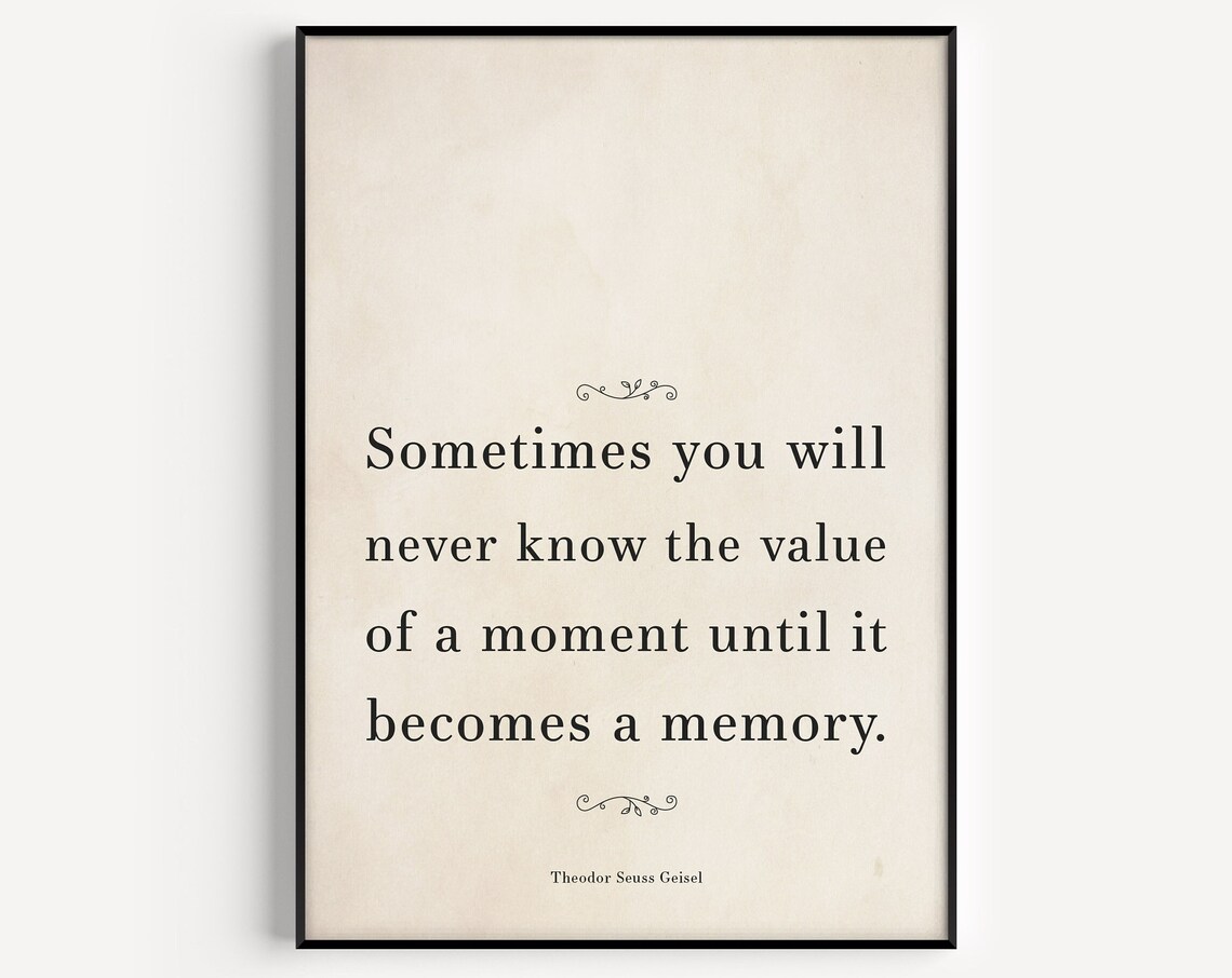 Minimalist Quote Art Print, Inspirational Typography