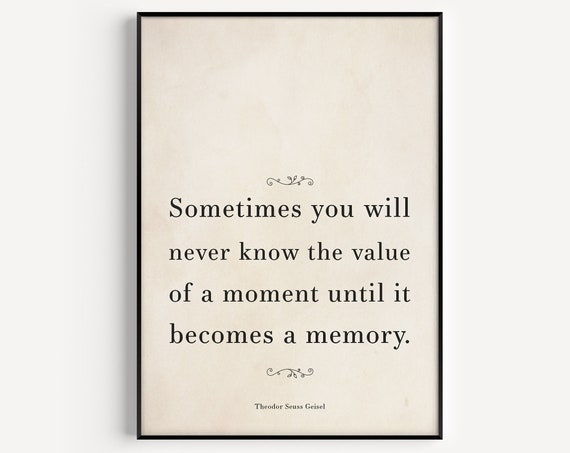 Minimalist Quote Art Print, Inspirational Typography
