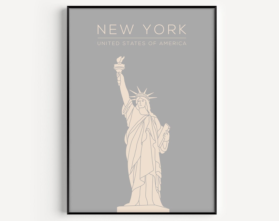 New York Minimalist Travel Poster