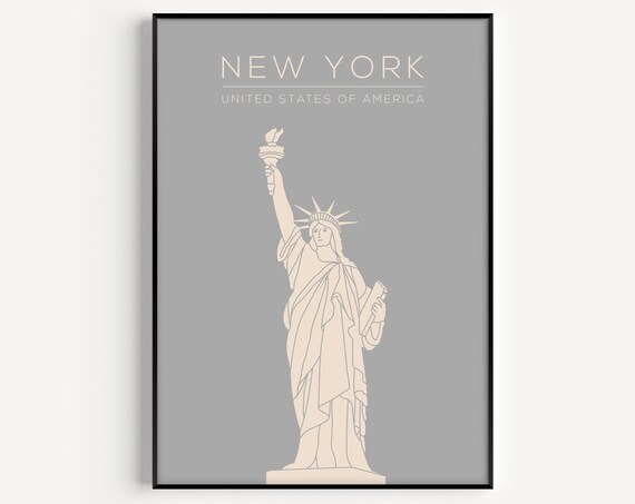 New York Minimalist Travel Poster