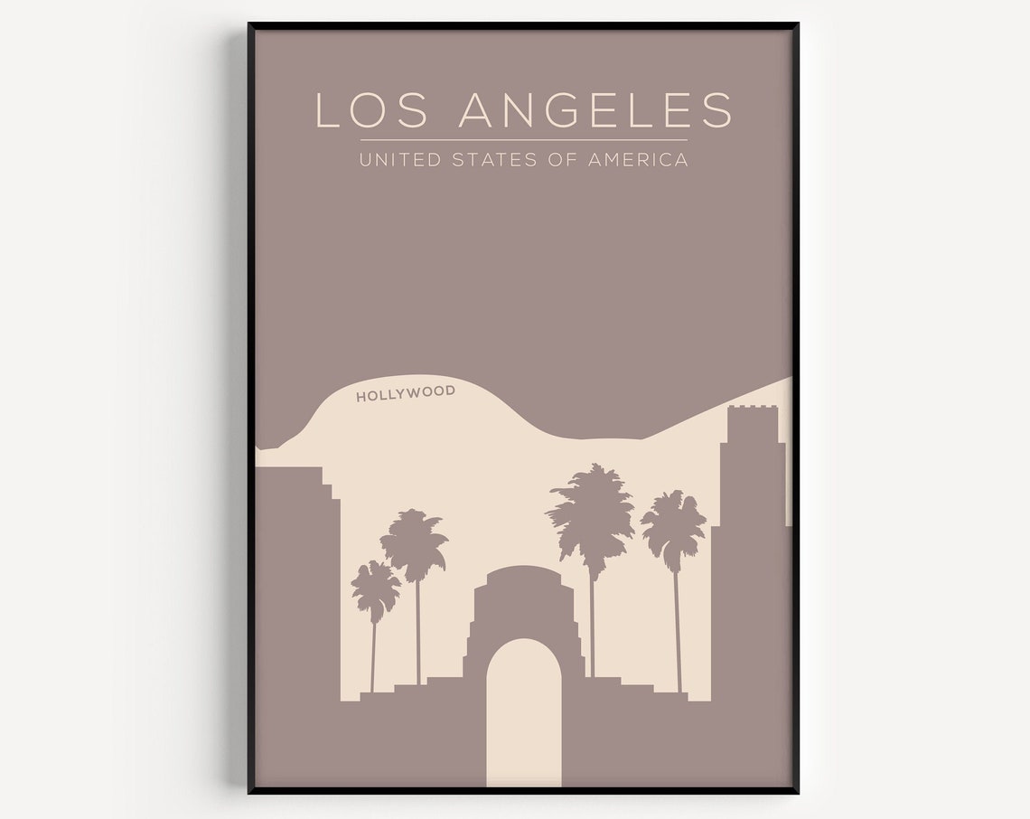 Los Angeles Minimalist Travel Poster
