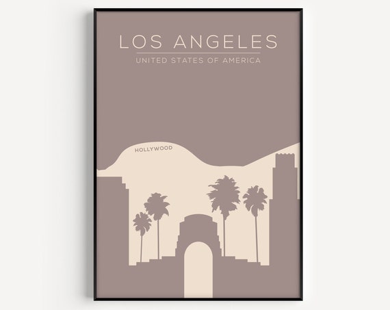 Los Angeles Minimalist Travel Poster