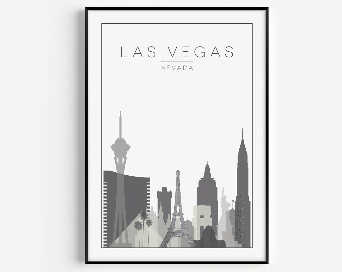 Las Vegas Minimalist Travel Poster, Art Print