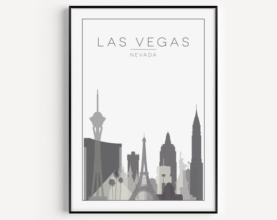 Las Vegas Minimalist Travel Poster, Art Print