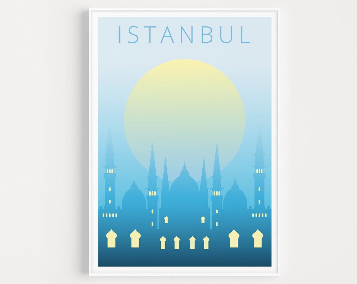 Istanbul Minimalist Travel Poster Print