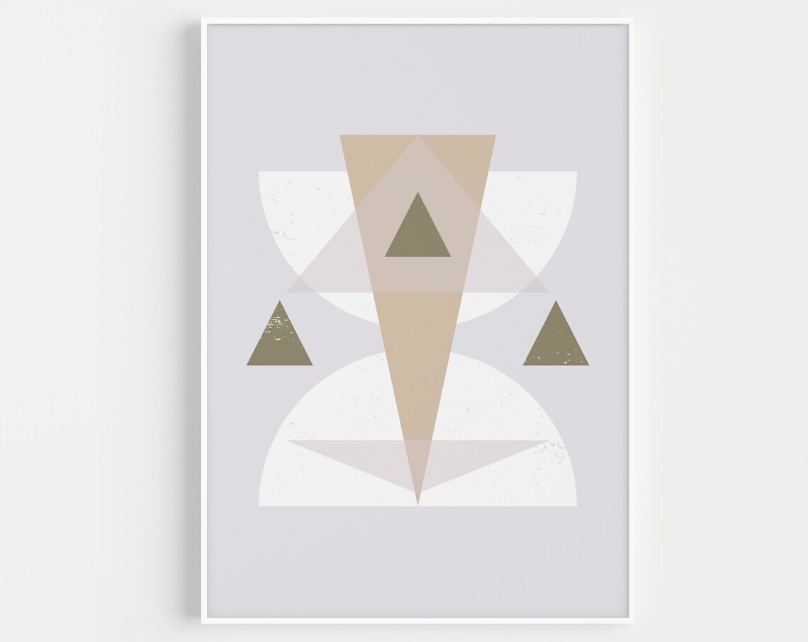 Geometric Abstract Poster, Minimalist Art Print