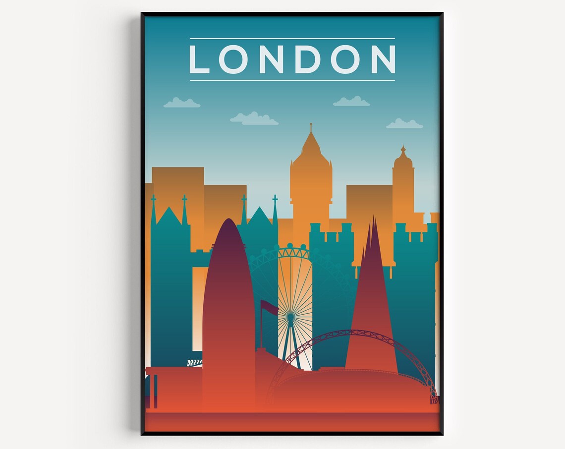 London Wall Travel Poster