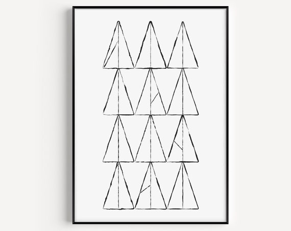 Scandinavian Minimalist Abstract Art Print
