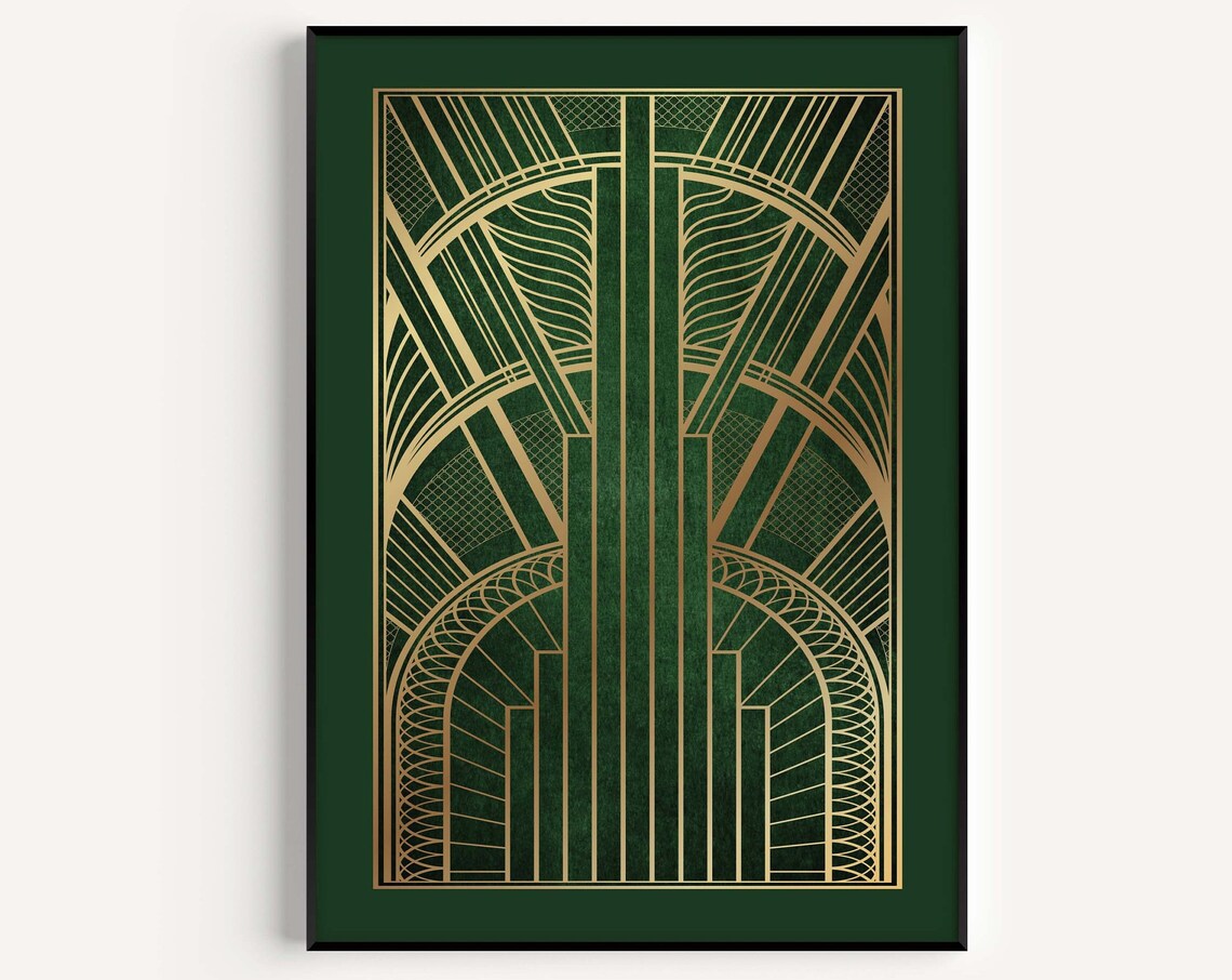Art Deco Print, Vintage Retro Wall Art