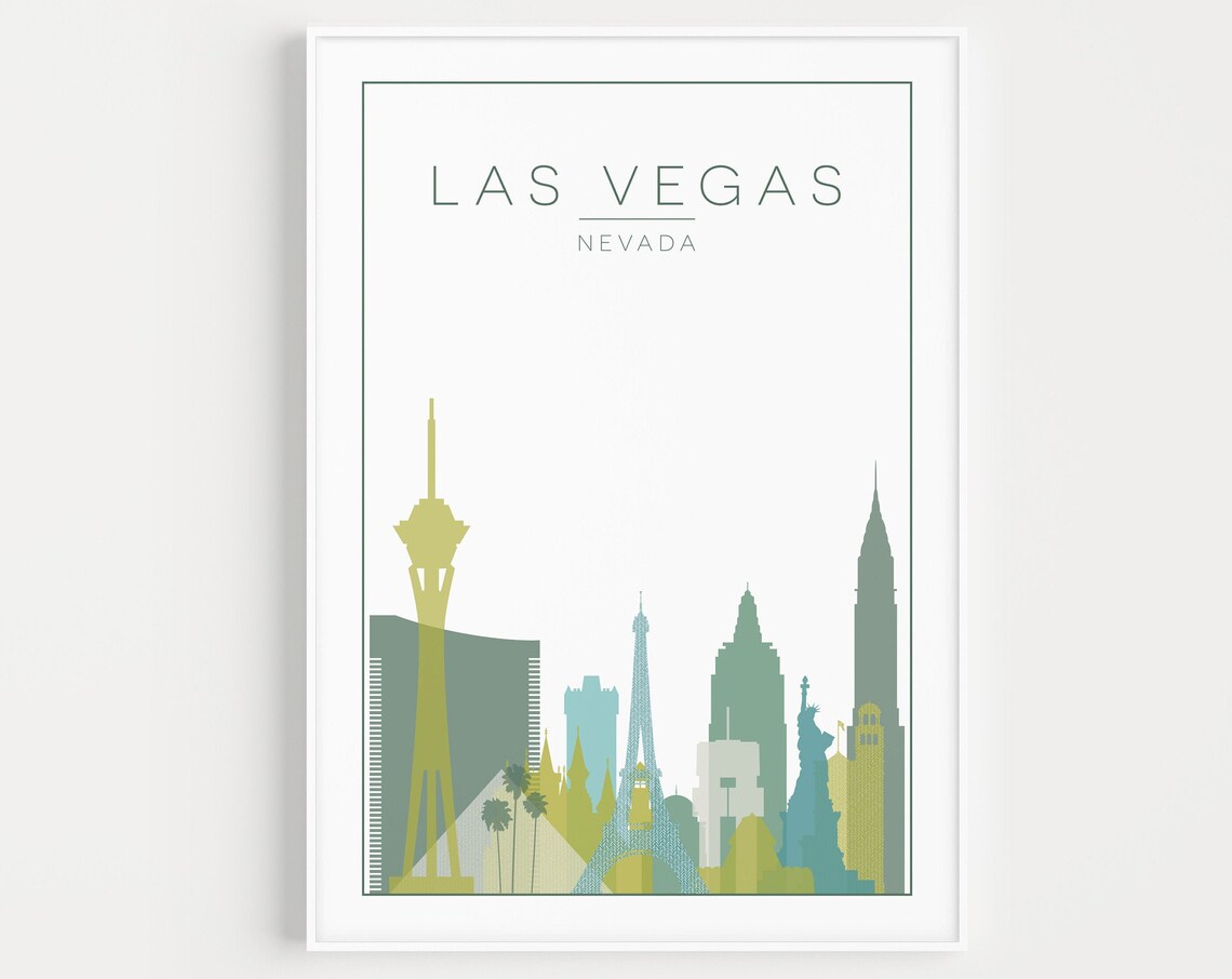 Las Vegas Minimalist Travel Poster Print