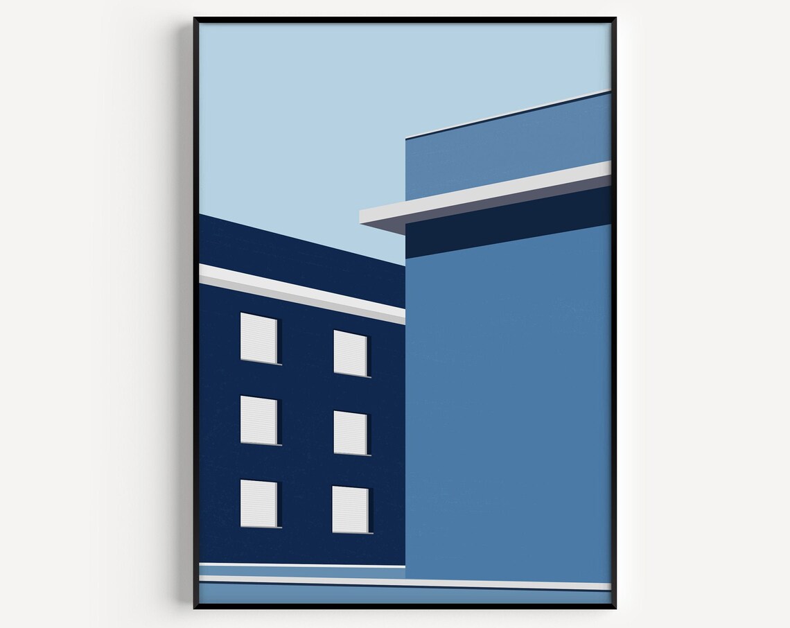 House Print, Minimalist Architecture Art Print