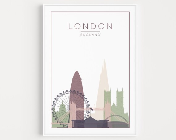 London Minimalist Travel Poster