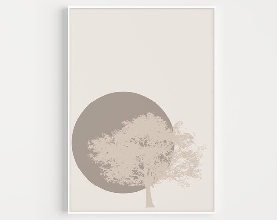 Minimalist Scandinavian Tree Art Print