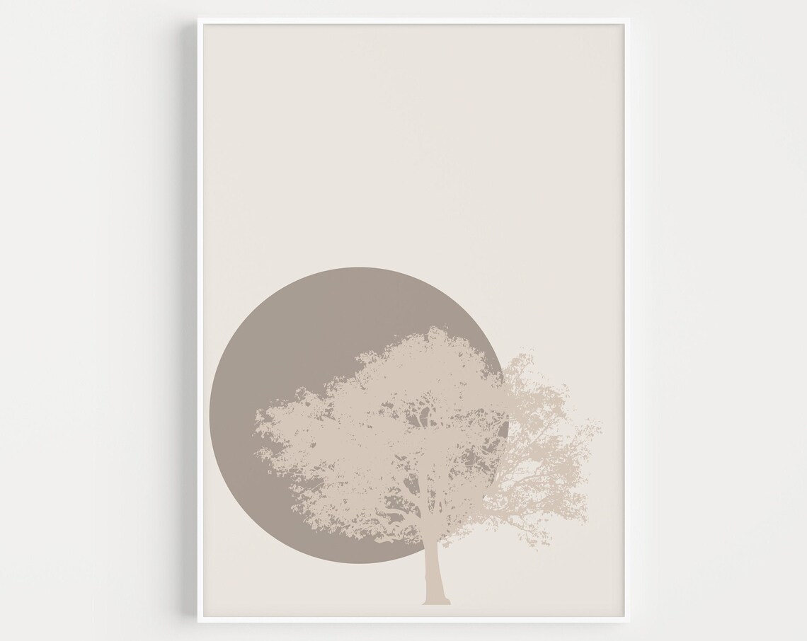 Minimalist Scandinavian Tree Art Print