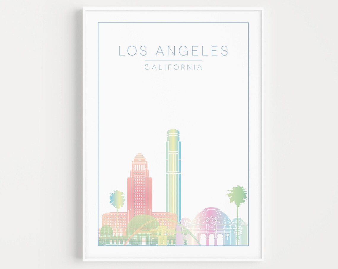 Los Angeles Minimalist Travel Poster