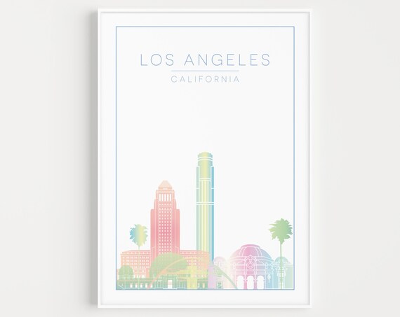 Los Angeles Minimalist Travel Poster