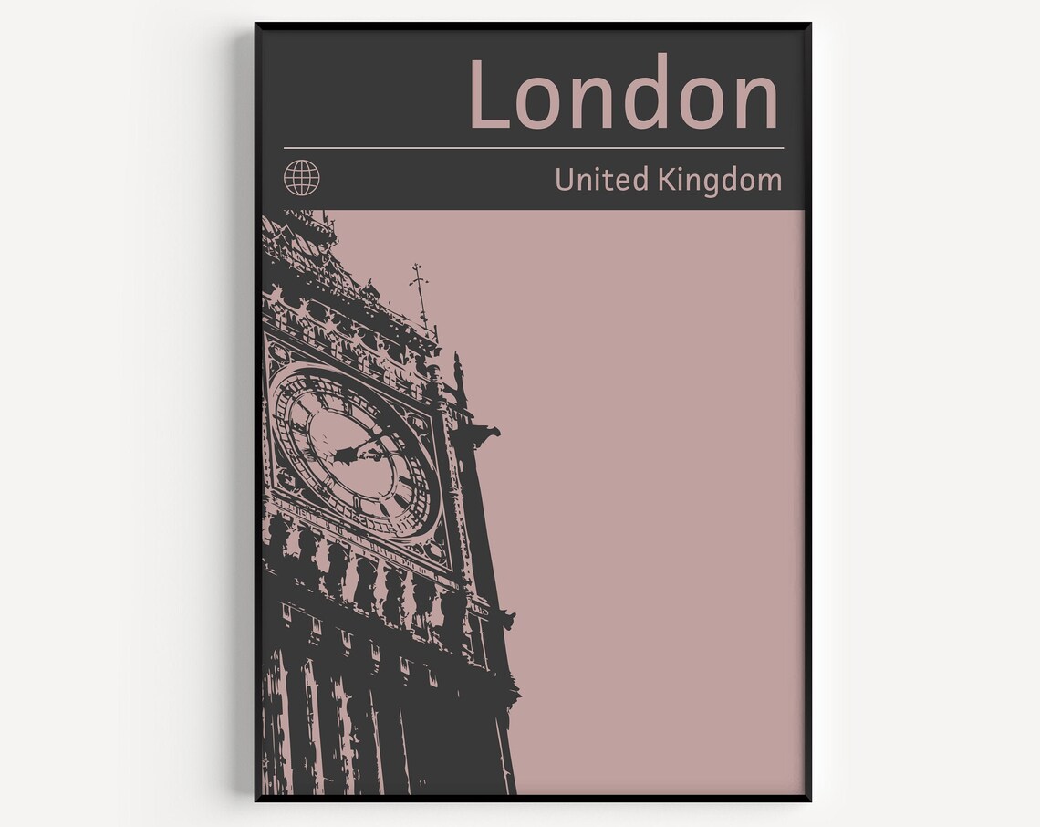 London Minimalist Travel Poster