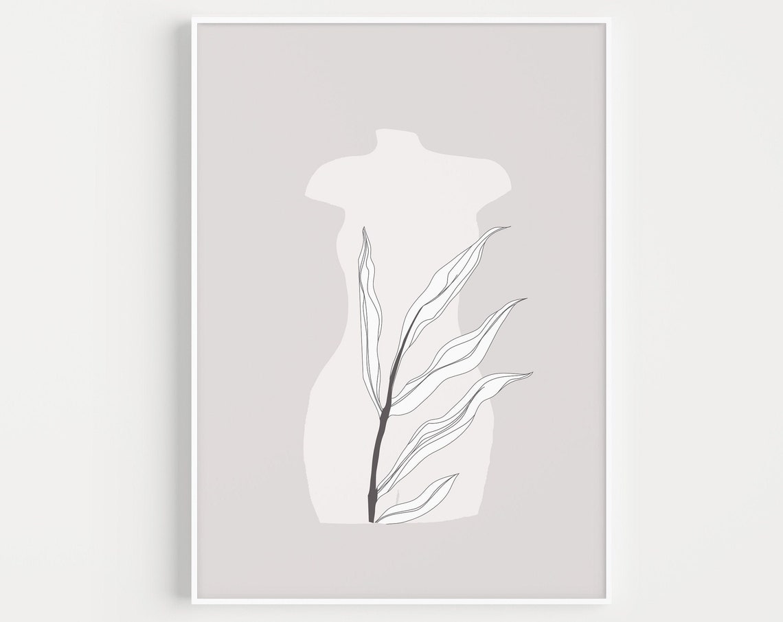 Woman Print, Minimalist Wall Art Print